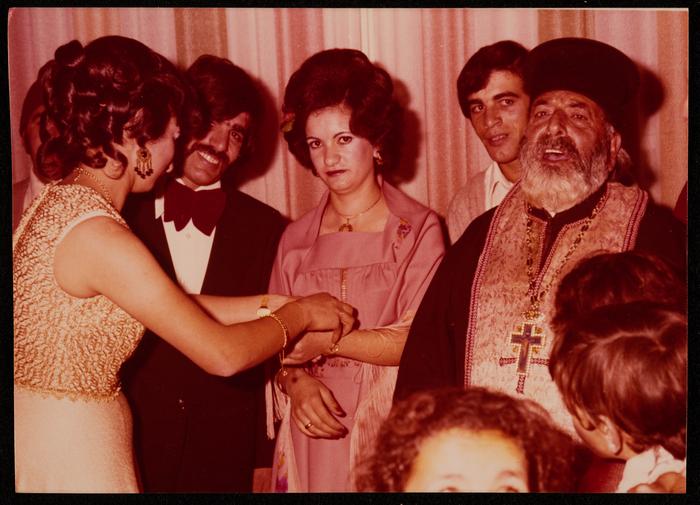 Fo'ad Qare and Lillian Izz on Their Engagement Day, Ramallah, 1976 