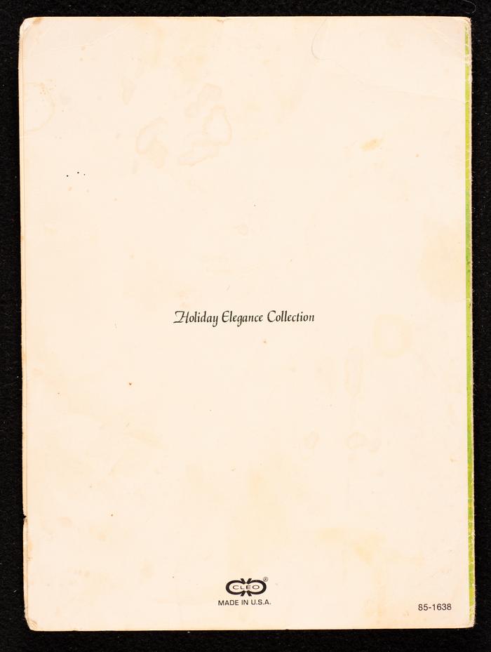 A Christmas Greeting Card from Abu Salim and Um Salim Habash to their Uncle and his Family 