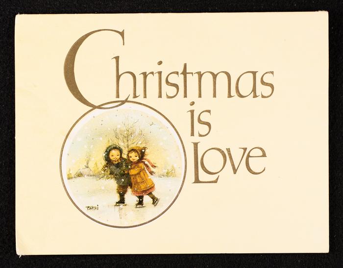 A Christmas Greeting Card from Victor and Raja to their Uncle's Wife and Children