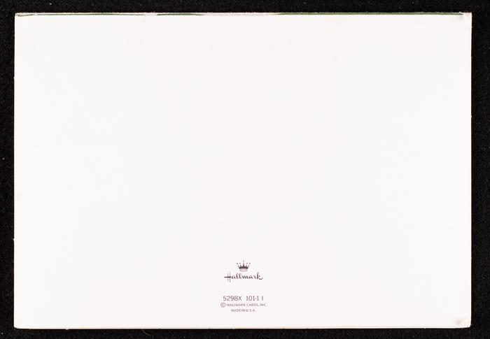 A Christmas Greeting Card From Oliniam Dawoud, Khalil and Monica Habash to Muna Qare and Her Husband Tawfique al-Asbah 