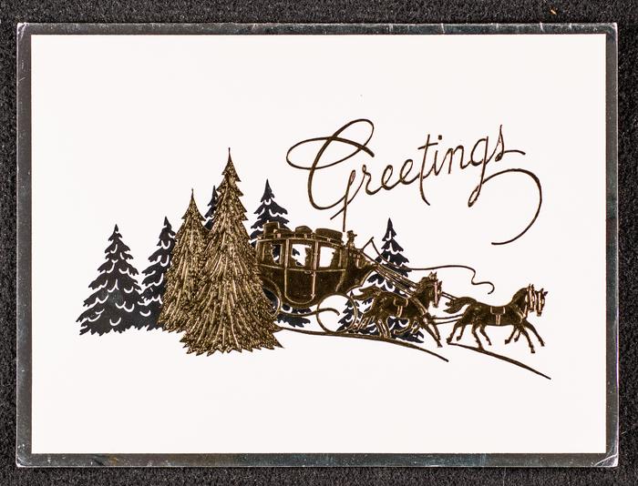A Christmas Card Sent to Muna Qare and Husband Tawfiq al-Asbah 