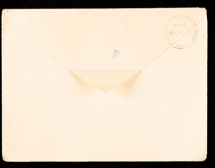 A Letter Envelop to Fo'ad  Qare 