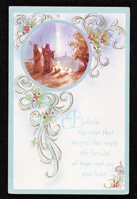 A Christmas Greeting Card From Khalil, Malika and Dima to Jeries, Nahla and Salma and their Children Micheal and Salma