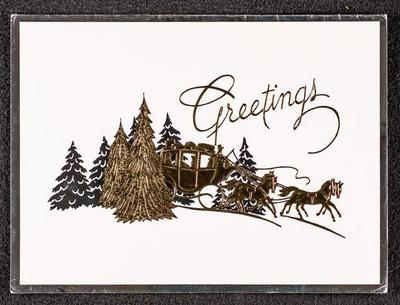 A Christmas Card Sent to Muna Qare and Husband Tawfiq al-Asbah 