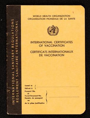 International Certificates of Vaccination  for Khamis al-Qare, 1969
