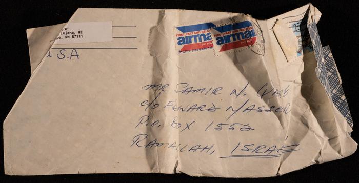 A Letter Envelop Sent to Fo'ad Qare 
