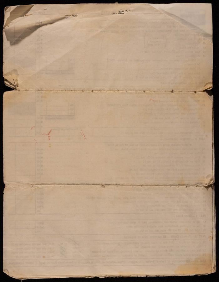 A Form of the USA Individual Income Tax Return 