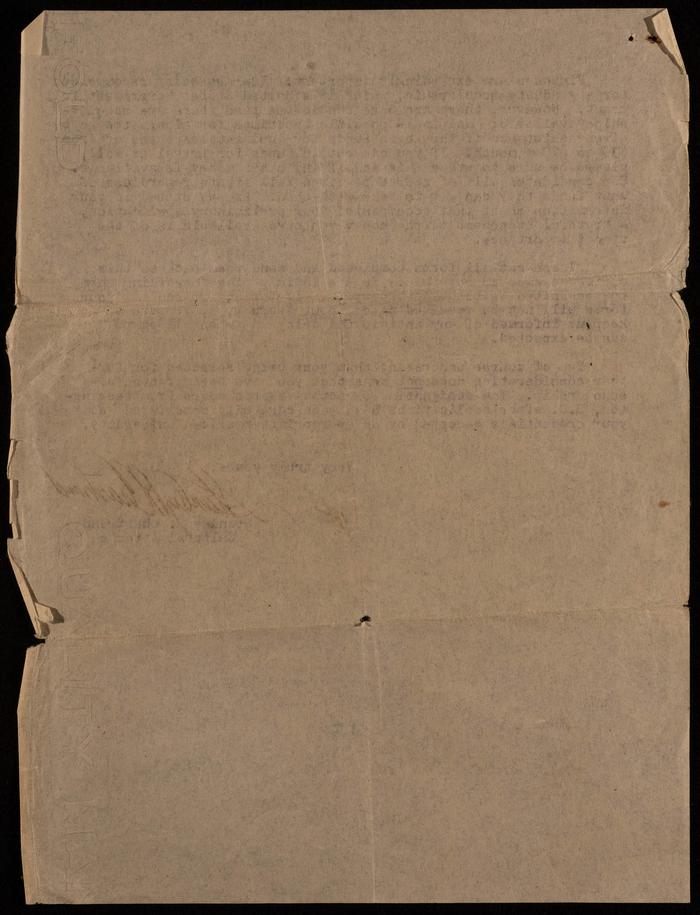 A Section of a Letter Sent to Fatima al-Muhib Regarding her Candidacy for a Scholarship