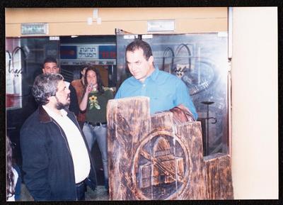 "They Earth Spoke to Us", The Opening of the Fine Arts Exhibition, Al-Midan Theatre, Haifa 2005 