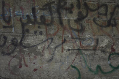 A Photograph of a Slogan on a Wall in ad-Dheisheh Camp Directed towards Shaheed Saleh, 2015