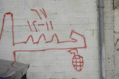 A Photograph of the PFLP Slogan On a Wall in ad-Dheisheh Camp, 2015