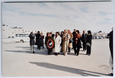 The international delegation visits the tomb of Abu Ammar