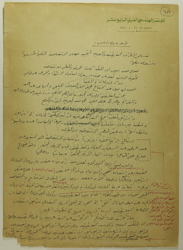 An Article by Ibrahim ad-Daqqaq in 1987