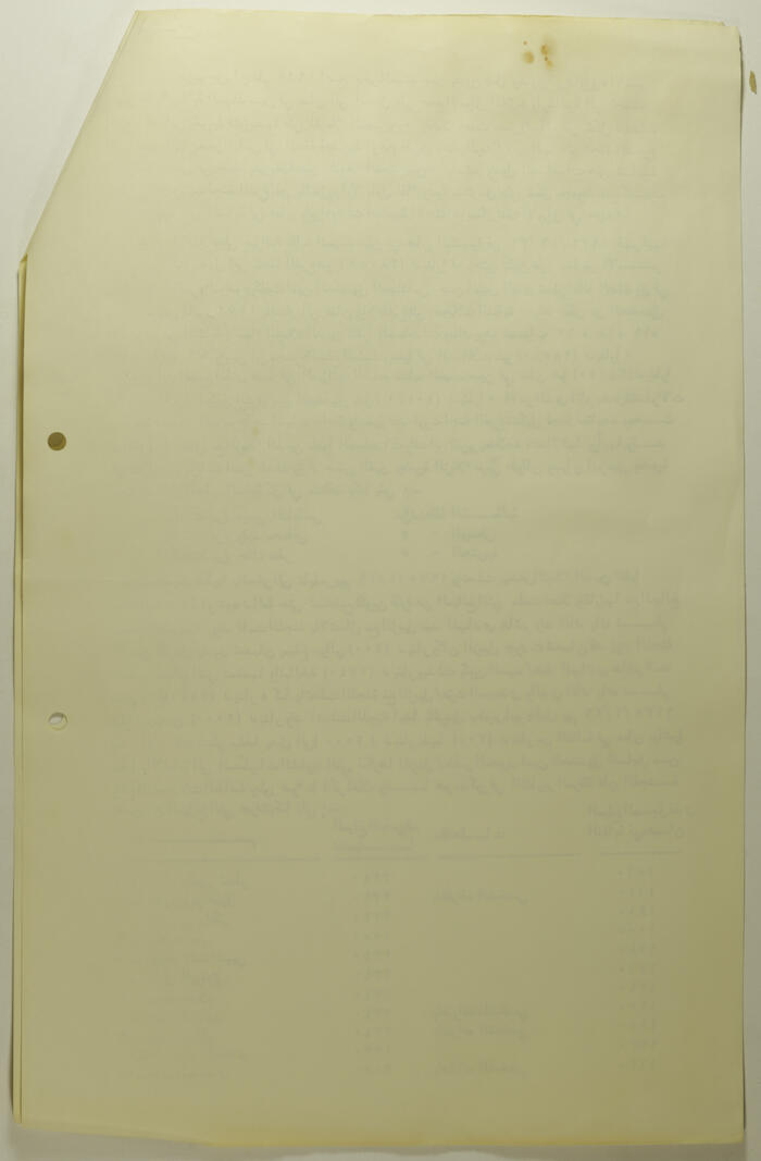 وثيقة فيها توضيح المصروفات خلال الأعوام من 1967 حتى 1972