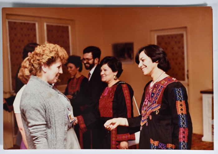 استقبال المشاركات في المؤتمر الرابع للاتحاد العام للمرأة الفلسطينية