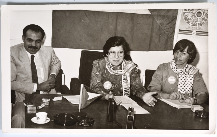 لقاء صحفي لسلوى أبو خضرا على هامش المؤتمر الدولي للمرأة