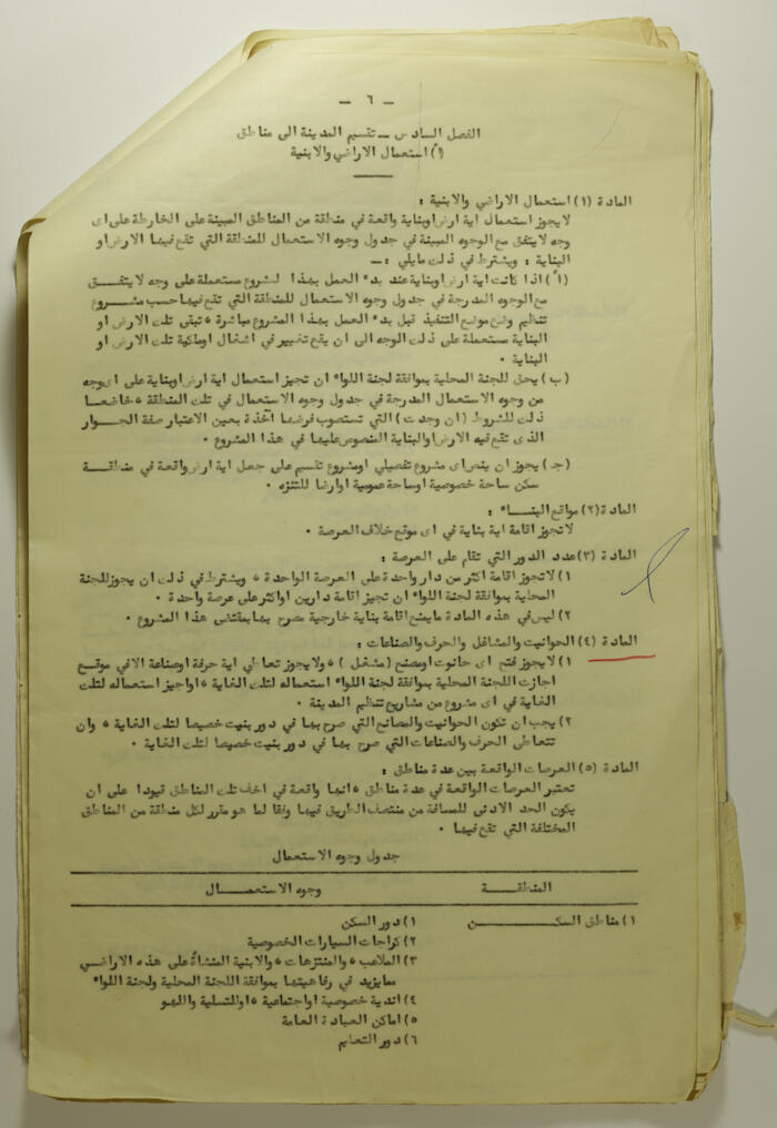 A Letter from Tulkarm's Administrative Governor, 1959