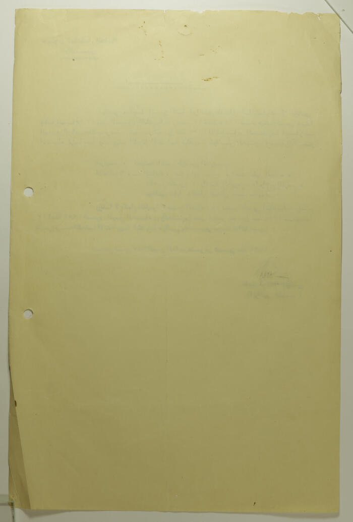 A Statement from Tulkarm's Administrative Governor, 1954 