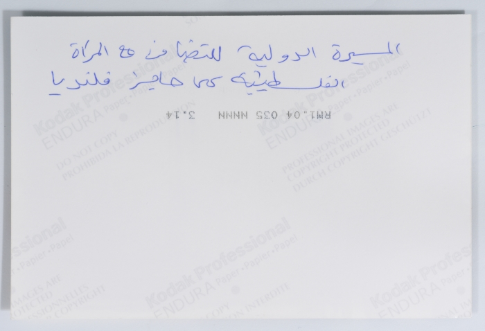 The International March in Solidarity with the Palestinian Woman 