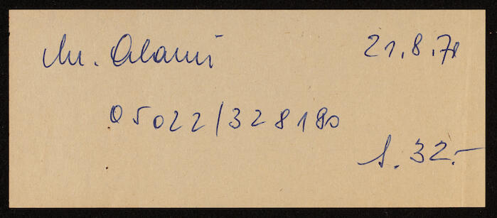 A Bill with an Austrian Beer Company's Logo to Musa Alami 