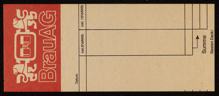 A Bill with an Austrian Beer Company's Logo to Musa Alami 