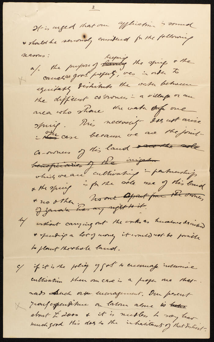 Two Letters on the Development of Agricultural Lands in Jerusalem