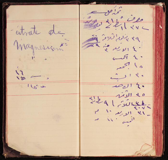 A Notebook Issued by the al-Ahlie Print in Beirut, 1914