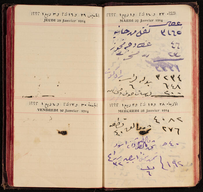 A Notebook Issued by the al-Ahlie Print in Beirut, 1914