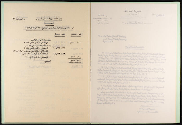 سجل أرصدة مقبوضات ومدفوعات جمعية المشروع الإنشائي العربي، 1980