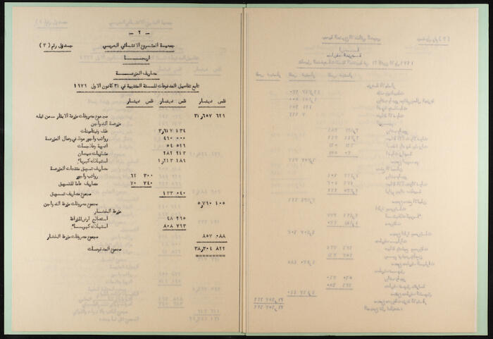 The Arab Development Society Receipts and Payments Record, 1980
