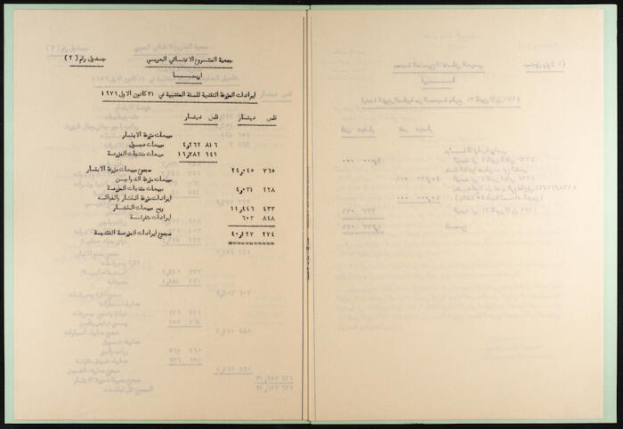 The Arab Development Society Receipts and Payments Record, 1980
