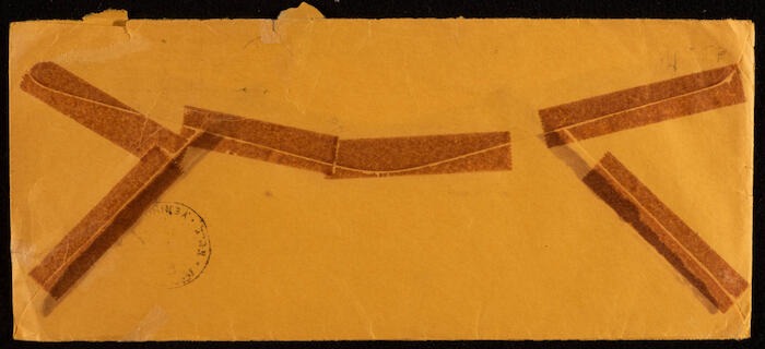 مغلف رسالة من مزارع بيجليربروك جيرسي إلى موسى العلمي