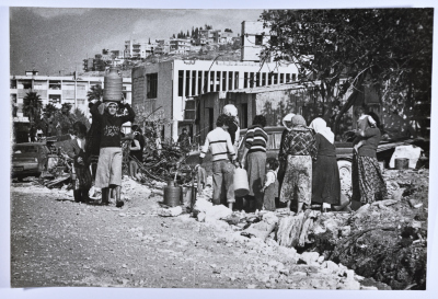 التزوّد بالماء، مخيم الرشيدية، 1982- 1988