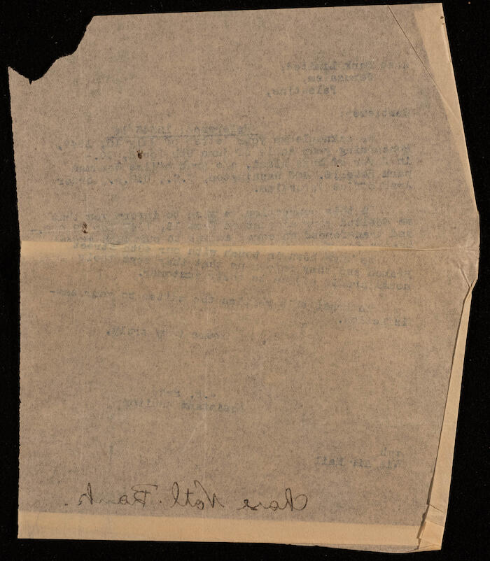 A Letter from the Arab Bank to Musa al-Alami, 15 July 1947