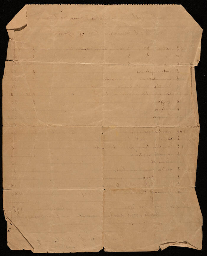 وصل دفع من فندق النوتردام في القدس، 1922