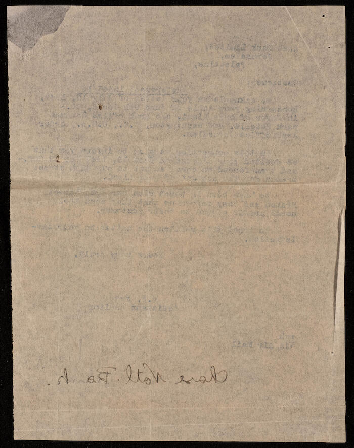 A Letter from the Arab Bank to Musa al-Alami, 15 July 1947