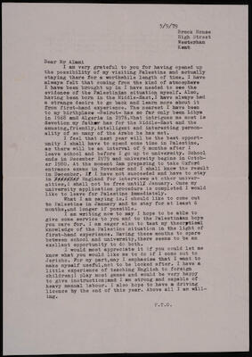 A Letter from Rand Adams to Mousa al-Alami, 5 September 1979