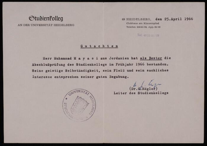 A College Preparatory Final Test Certificate , 1966