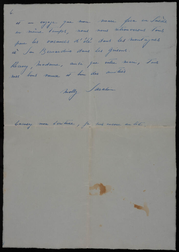 رسالة إلى زوجة موسى العلمي