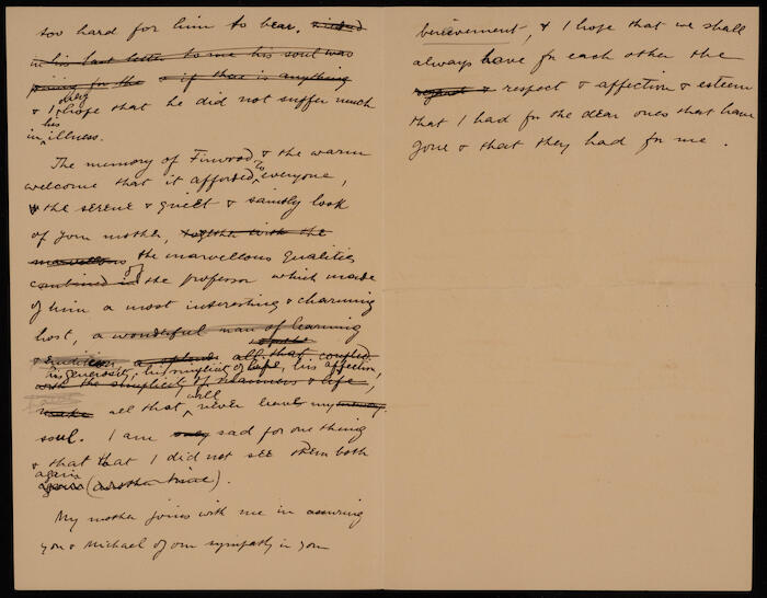 A Letter of Condolences from Musa Alami, 1926