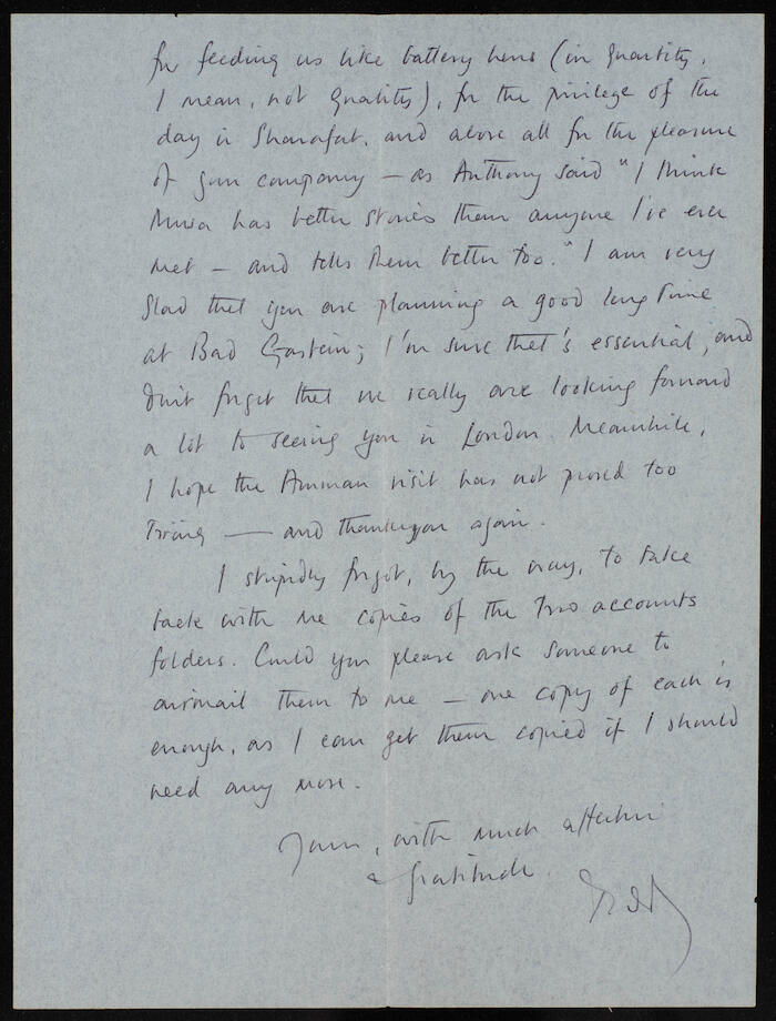 A Letter from London to Mousa al-Alami, 27 March 1978