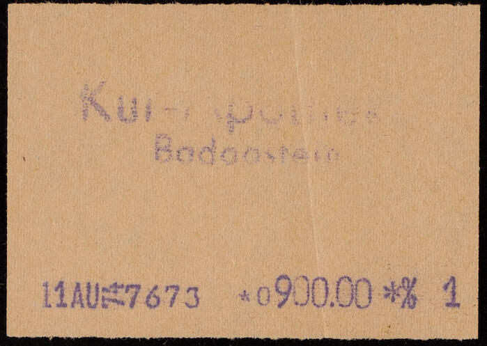 A Stamp of Badgastein Pharmacy, Austria, the 1970s