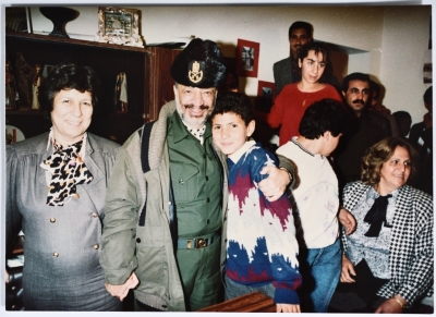 Yaser ʿarafat and Salwa Abu Khadra in Tunisia
