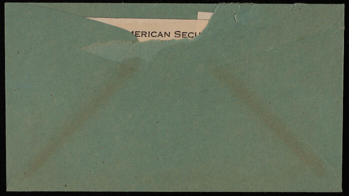 A Cheque by the American Security and Trust Company in Washington to Musa Alami, 8 June 1948