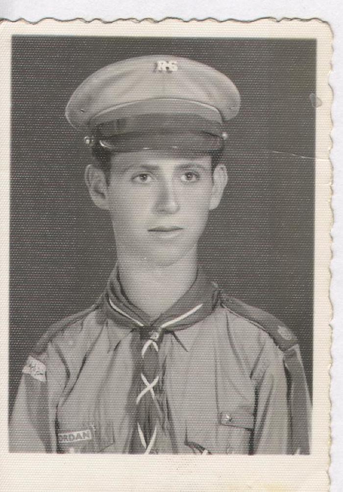 Portraite of Faris Wara'; a member of The First Ramallah Scout Group (Sareyyet Ramallah)