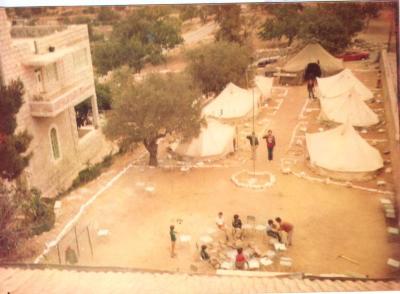 A Photograph of a Sareyyet Ramallah Scout Camp
