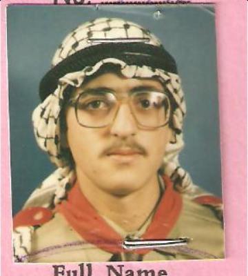 Portraite of Nader Sanyorah; a member of The First Ramallah Scout Group (Sareyyet Ramallah)