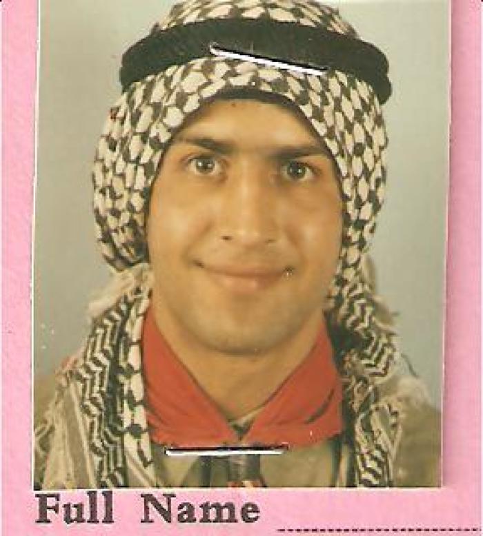 Portraite of Yousef Al-Looh; a member of The First Ramallah Scout Group (Sareyyet Ramallah)