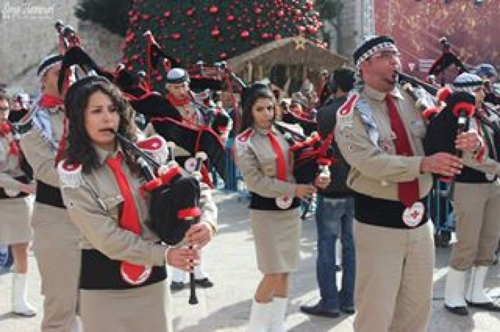 A Photograph of a Scout Parade by Sareyyet Ramallah