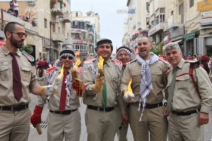 A Photograph of a Scout Parade by Sareyyet Ramallah